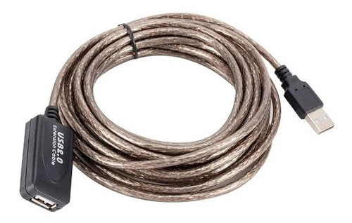 Cable Extensor Alargue Usb 2.0 Amplificador 10mts Mallado 