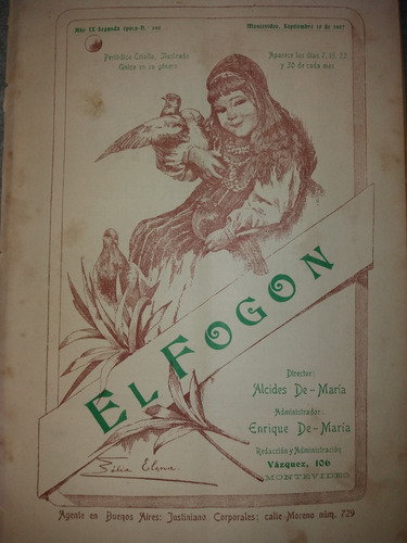 Revista El Fogon 1907 El Penitente Minas Quinta Tomkinson Y 