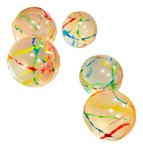 Pelotas Saltarinas Ideal Souvenir Mide 4.5 Cm X 20 Unidades