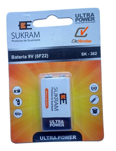 Bateria 9v Sukran- Mn Blister