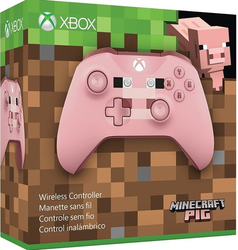 Control Xbox One S Minecraft Pig Bluetooth. + Regalo: Grips