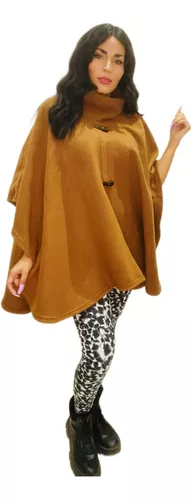 Poncho Mujer Polar Cuello Abrigado Comodo Sheli 1067