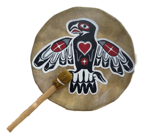 Tambor De Águila 30 Cm Para Ceremonias Temazcales Cantos