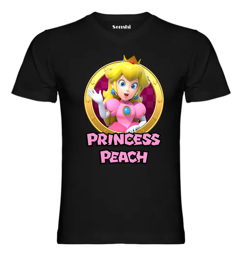 Polera Princesa Peach Estampada Dtf Cod 001 Senshi