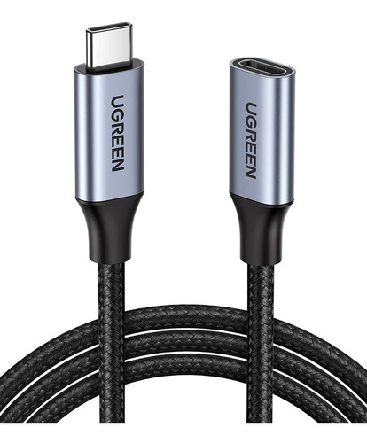 Cable Extensión Tipo C 3.1 / 1metro Gen 2 Thunderbolt 3 Black