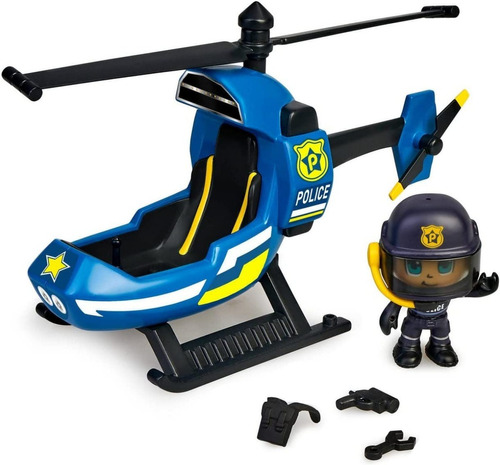 Pinypon Action Figura Helicoptero Policia Original Lelab