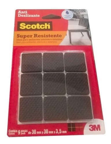 Antiderrapante Scotch 3m 30x30mm Ep-012 Vencido, 24 Piezas