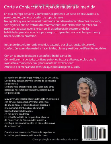 Corte Y Confección: Ropa De Mujer, De Vargas Piedra, Elieth., Vol. 1. Editorial Independently Published, Tapa Pasta Blanda, Edición 1 En Español, 2022