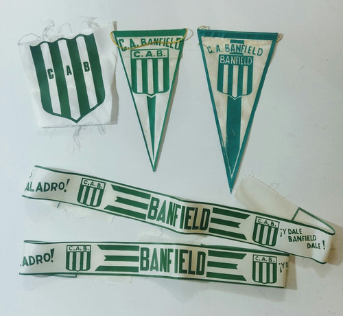 Lote Banderines Vincha Escudo  Futbol Club Banfield Cod Bf03