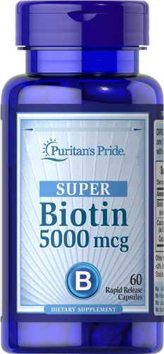 Biotina 5000 Mcg 60 Softgel - Unidad a $498