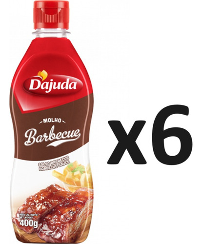 Pack X6 Salsa Barbecue/barbacoa Premium D'ajuda 400g- Lireke