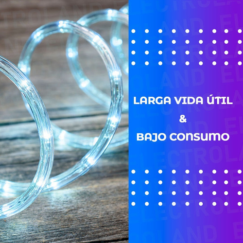 Imagen 5 de 10 de Manguera Led 5 Metros Flexible 8 Efectos 220 Silicona