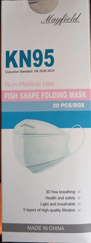 Mascarilla Kn95 Blanca Fish Shape Folding Mask Mayfield