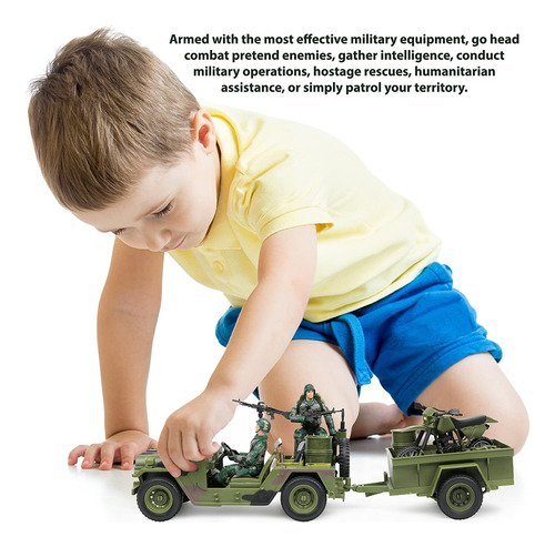 Juguete Click N Play De VehĂculo Militar Con Accesorios