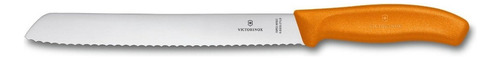 Victorinox Cuchillo Para Pan, Mango Naranja , 21 Cm