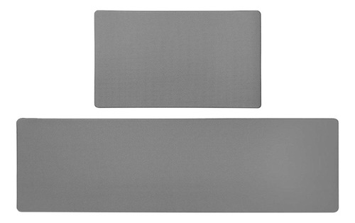 Alfombrilla Antideslizante De Pvc Para Cocina, Gris 2 Piezas