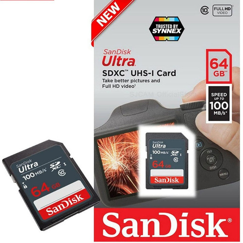 Imagen 4 de 4 de Tarjeta Sd 64gb Sandisk Alta Resistencia Video Full Hd