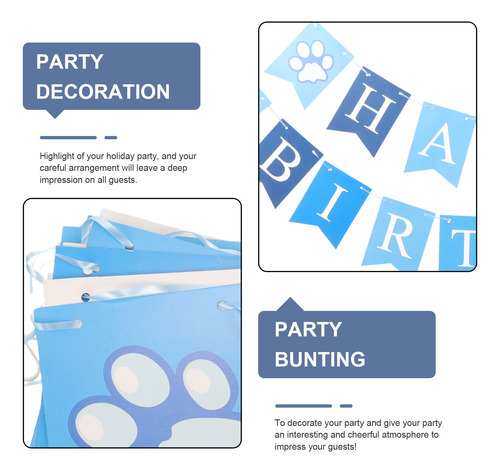 Banderín Decorativo De Papel Con Forma De Globo Para Pancart