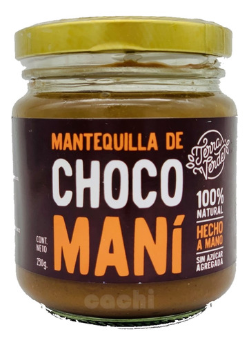 Manteca De Maní Terra Verde 230gr Con Chocolate