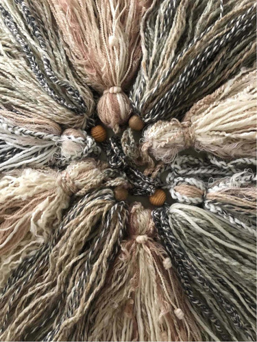 Par Borlas Decorativas Artesanales Vellón Lana Trencillas