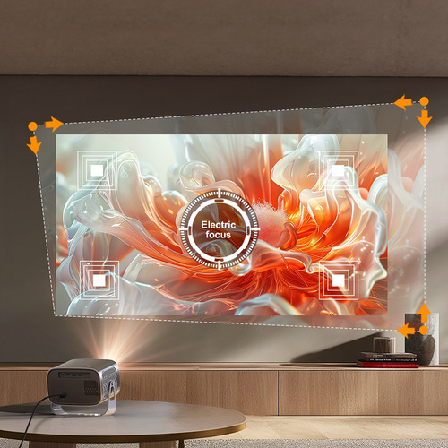 Mini Projetor Vevshao A12 Hd Nativo 350 Ansi Lumens