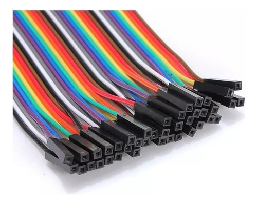 Cable Dupont Protoboard Hembra Hembra 20cm Para Arduino