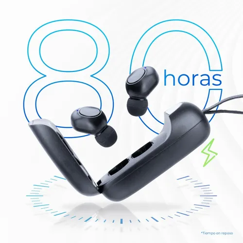 Aud fonos Bluetooth Tws De Ch charo 2.5 Hr Uso Color Negro
