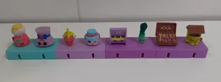 Lote De 8 Muñecos Shopkins Originales Con Base De Plástico