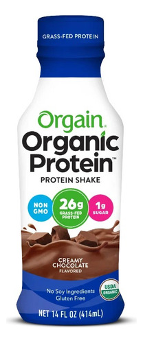 Orgain Bebida Proteina Chocolate 414ml