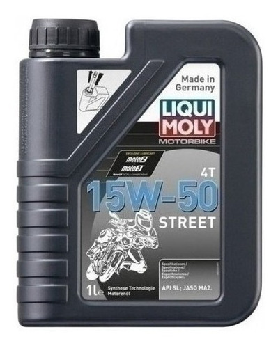 Liqui Moly Aceite Moto Tecnologia Sintetica 15w50 Street