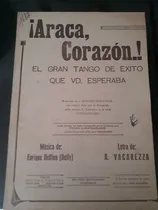 Comprar Partitura Tango: ¡araca Corazón! Delfino \u002F Vacarezza