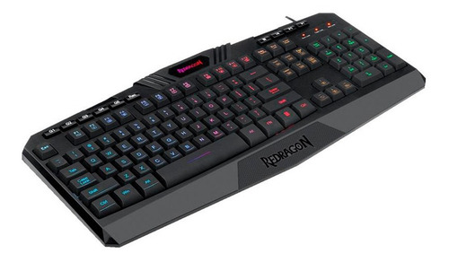 Imagen 3 de 5 de Teclado Membrana Redragon Harpe Rgb K503-rgb-sp
