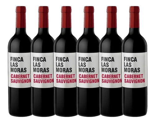 Pack De 6 De Vino Tinto Las Moras Cabernet Sauvignon 750 Ml