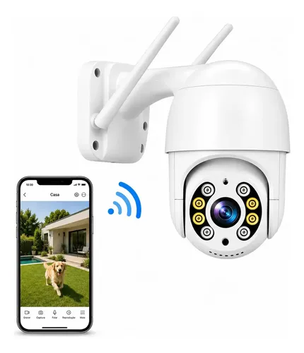 Camera Segurança Wifi Yoosee Mini Dome Full Hd Vianova Branco