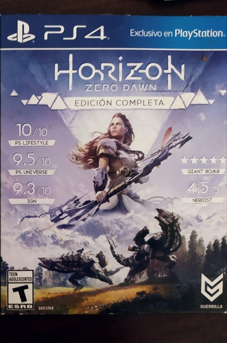 Horizon Zero Dawn Ps4 Caja De Cartón 