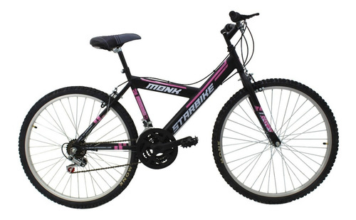 Bicicleta De Montaña Mtb Starbike 2.1 18 Velocidades Color Negro/rosa