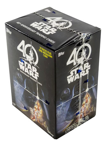 Caja Sellada Topps Del 40.º Aniversario De Star Wars 2017 