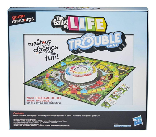 Hasbro Gaming Game Mashups Life And Trouble