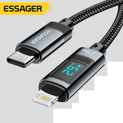 Cable Usb Tipo C Essager iPhone 14 13 Display Lcd 3a 2m 29w