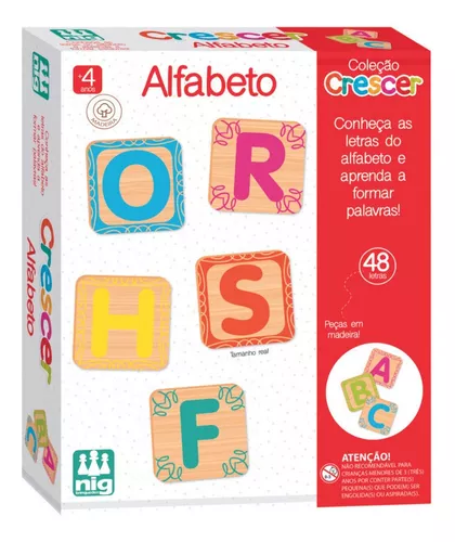 Kit 4 Jogos Educativos 4+ Anos Coleção Crescer: Sílabas + Alfabeto