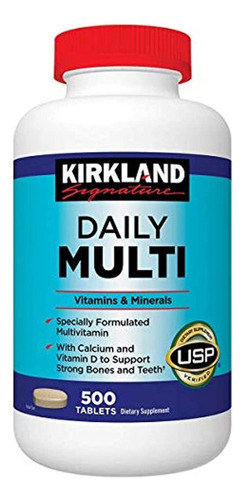 Tabletas Multivitaminas Y Minerales De Kirkland Signature Da