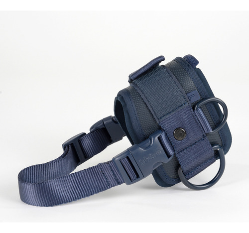 Monkey Power Fit Par De Grilletes Ultra Azul Navy Para Gym Polea Con Talonera Fitness Gimnasio Para Gluteos, Pierna Y Laterales, Materiales De Alta Calidad, Nylon, Plastico Y Acero, Correas Reforzadas