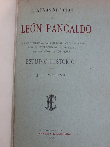 Medina León Pancaldo Noticias Estrecho Cadiz Perú Magallanes