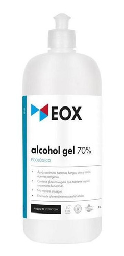 Alcohol Gel 70% Eox C/registro Isp 1 Litro