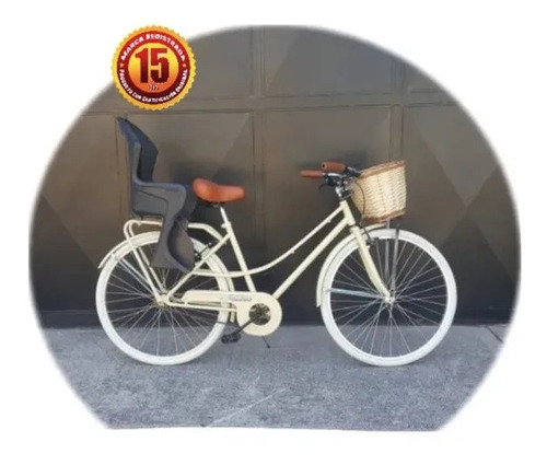 Bicicleta Vintage Dama R 26 + Silla Bebe 
