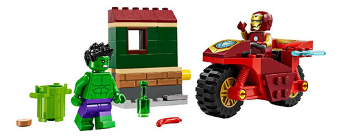 Lego Marvel: Iron Man Con Moto Y Hulk 76287