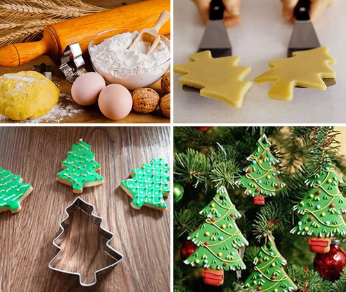 Set Cortadores De Galletas De Jengibre De Navidad 18 Pzas