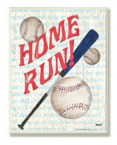 The Kids Room By Stupell Rectangle Wall Decor, Home Run Kids