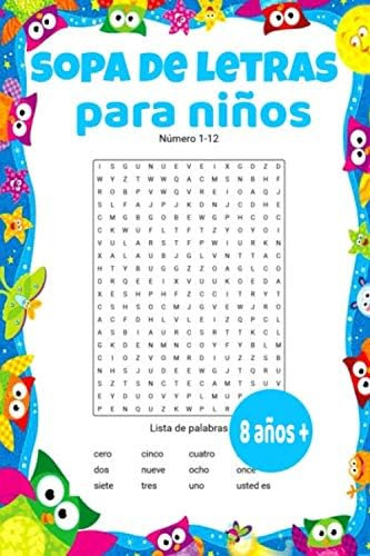 Libro: Sopa De Letras Para Niños 8 Años +: 30 Temas De Vocab