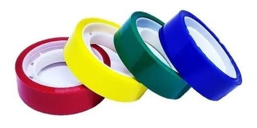 Imagem 3 de 4 de Fita Adesiva 12x10 Durex Colorido Pacote Com 10 Sortidos